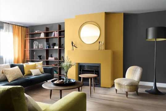 Salon après travaux de peinture
