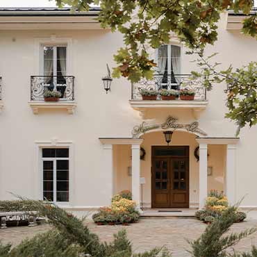 Façade de maison rénovée